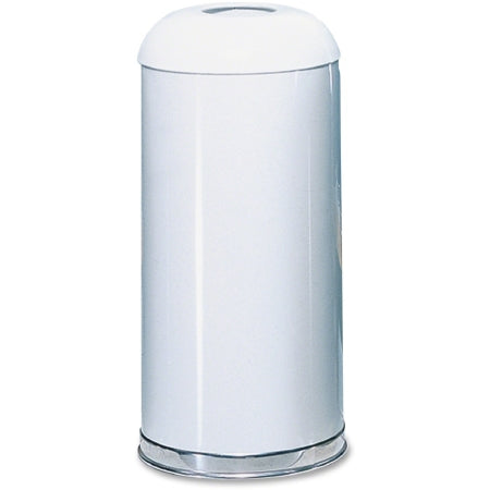 Lagasse Rubbermaid Commercial Products Trash Can 15 gal. Round White Steel Open Top - RCPR32EGLW