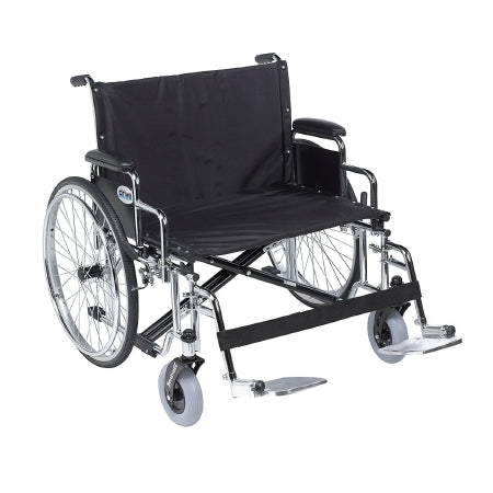 drive Sentra EC - Bariatric Wheelchair Desk Length Arm Swing-Away Footrest Black Upholstery 26 Inch Seat Width Adult 700 lbs. Weight Capacity - STD26ECDDA-SF
