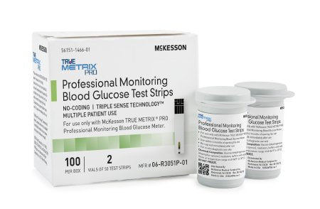 McKesson McKesson TRUE METRIX PRO Blood Glucose Test Strips 100 Test Strips per Box - 06-R3051P-01