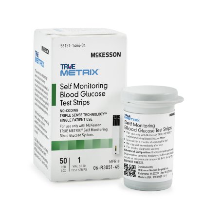 McKesson McKesson TRUE METRIX Blood Glucose Test Strips 50 Test Strips Per Box - 06-R3051-45