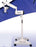 IQ Slim - ENT Microscope Straight Binocular Head 3-Step Turret 4.2X, 7X, 11X 96 to 264VAC Floor Mount - IQ-ENT1-SLIM