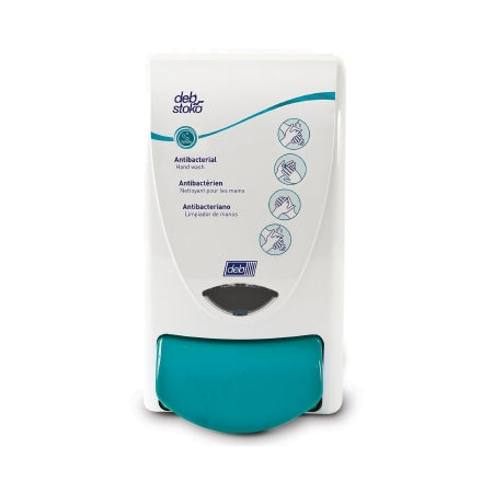 Cleanse AntiBac - Hand Hygiene Dispenser White Plastic Manual Push 1 Liter Wall Mount - ANT1LDS