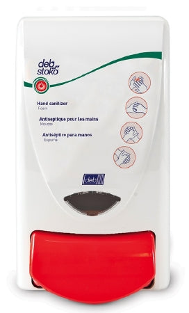 Deb Deb Stoko Skin Care Dispenser White Plastic Push Bar 1 Liter Wall Mount - ANT1LDS
