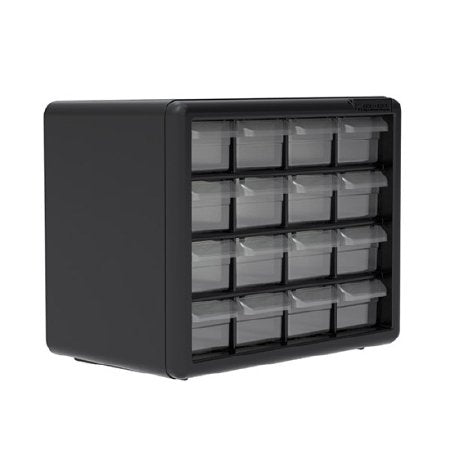 Akro-Mils - Storage Cabinet Wall Mount Plastic 16 Drawers - 10116