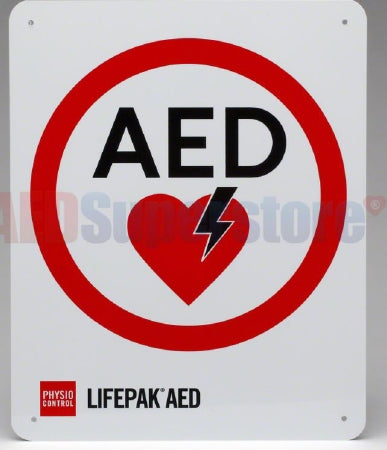 Physio Control AED Superstore First Aid Sign AED - 11998-000332