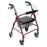 Mabis Healthcare DMI 4 Wheel Rollator Burgundy Lightweight Aluminum Frame - 501-1012-0700