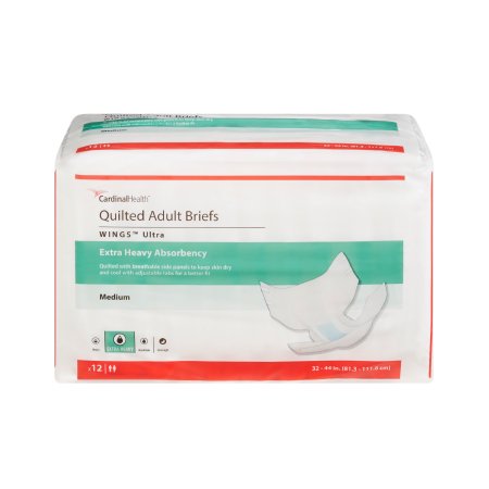 Wings Ultra - Unisex Adult Incontinence Brief Medium Disposable Heavy Absorbency - 77073