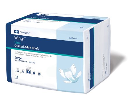 Cardinal Wings Ultra Adult Incontinent Brief Tab Closure Large Disposable Heavy Absorbency - 77074