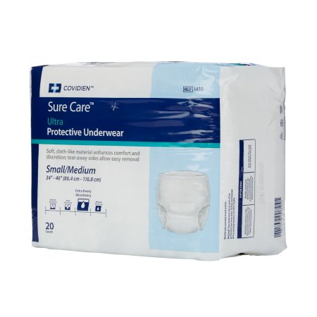 Cardinal Sure Care Adult Absorbent Underwear Pull On Medium Disposable Heavy Absorbency - 1605