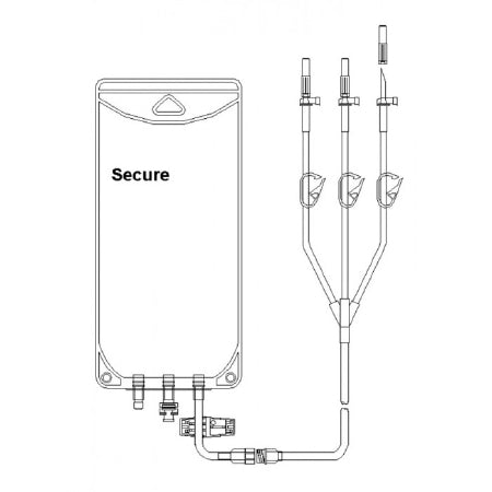 Advanced Medical Systems Gravity Feeding Bag Set 3 Liter - CMS-9832