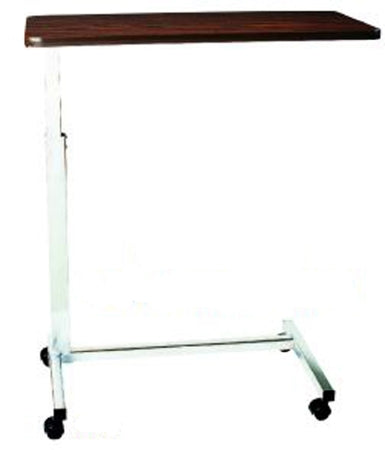 Drive Medical - Overbed Table with Vanity Non-Tilt Automatic Spring Assisted Lift 28 to 45 Inch Height Range - 16012-HCSOV