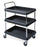 Intermetro Industries Deep Ledge Utility Cart 21-1/2 X 33-1/4 X 33-3/4 Inch 3 Shelves Blue - BC2030-3DMB