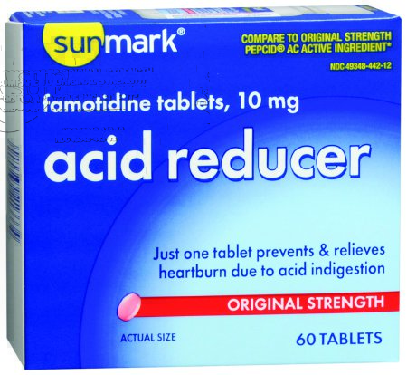 McKesson sunmark Antacid 10 mg Strength Tablet 60 per Box - 49348012812