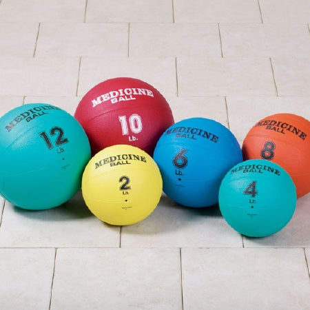Clinton Industries Medicine Ball Set Yellow, Green, Blue, Orange, Red, Green - 8200