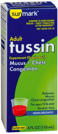 McKesson sunmark Cold and Cough Relief 200 mg / 5 mL Strength Syrup 4 oz. - 49348013534
