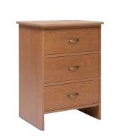 Basic American Medical Avondale Collection Bedside Cabinet 18 X 21 X 30 Inch 3 Drawers - A31-22B