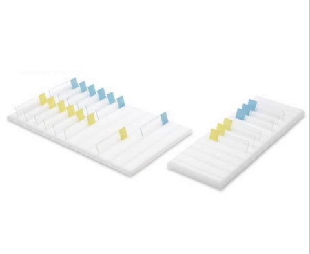 Market Lab Inc Slide Holder 1 X 4 X 11.75 Inch, Hold 25 X 75 mm Slides, 40-Place - 2240