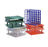Market Lab Inc Blood Tube Rack 36 Place 16 mm Tube Size Blue 2-1/2 X 5 X 5 Inch - 5016-BL