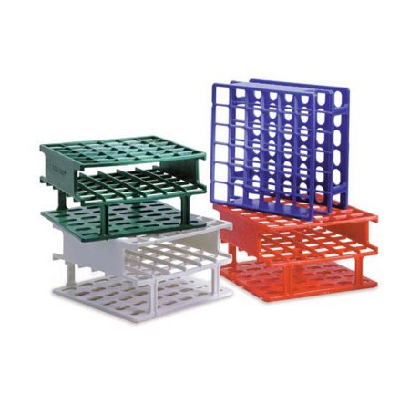 Market Lab - Blood Tube Rack 36 Place 16 mm Tube Size Blue 2-1/2 X 5 X 5 Inch - 5016-BL