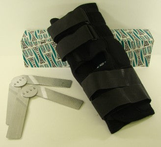 Hely & Weber Knapp Knee Brace Medium 14 to 16 Inch Circumference 16 Inch Length Left or Right Knee - 5658-BLK-