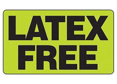 Health Care Logistics Indeed Pre-Printed Label Allergy Alert Latex Free Green 3/8 X 1-1/2 Inch - 2889