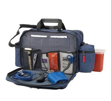 Hopkins Medical Products Mark V Series Shoulder Bag Navy 600D Waterproof Polyester 7.5 X 11.75 X 16 Inch - 530670-NV