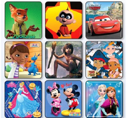 Medibadge Medibage 75 Per Unit Disney Sticker Sampler Sticker - DLS-ROLL