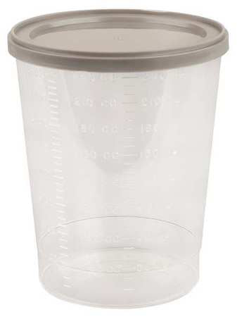Medegen Medical Products LLC Gent-L-Kare Specimen Container Polystyrene Snap-On Lid 240 mL (8 oz.) NonSterile - 4220