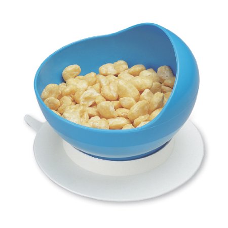 Maddak - Scoop Bowl with Suction Cup Base Blue Reusable Plastic 4-1/2 Inch Diameter - 745340000
