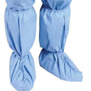 Critical Zone - Boot Cover One Size Fits Most Knee High Nonskid Sole Blue NonSterile - 8453