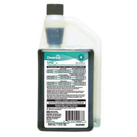 Diversey UHS SC - Floor Cleaner Liquid 32 oz. Jug Ammonia Scent Manual Pour - DVS94529489
