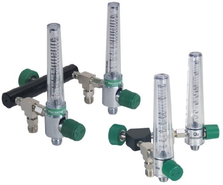Precision Medical Chrome Flowmeter 0 to 15 LPM Increment - Y1MFA1008