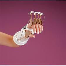 Rolyan High Profile - Outrigger Hand Splint Preformed Polyform Thermoplastic / Plastazote Padding Left Hand Beige / White Medium - A60115