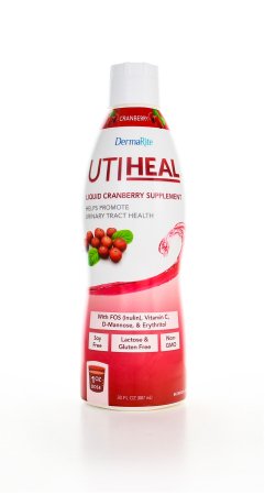 DermaRite Industries UTIHeal Oral Supplement Cranberry Flavor 1 oz. Bottle Ready to Use - PRO6000U