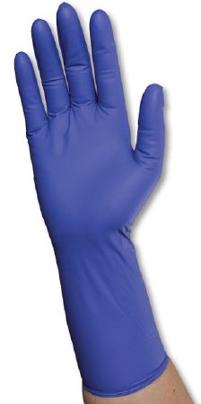 PremierPro Extended Cuff - Exam Glove Large NonSterile Nitrile Extended Cuff Length Textured Fingertips Blue Chemo Tested - 5094