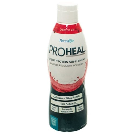 DermaRite Industries ProHeal Oral Supplement Cherry Splash 1 oz. Packet Ready to Use - PRO3000U