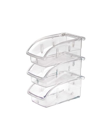 Market Lab - Extreme Temperature Storage Bin Clear Plastic 3-1/4 X 4-1/8 X 5-3/8 Inch - 7990