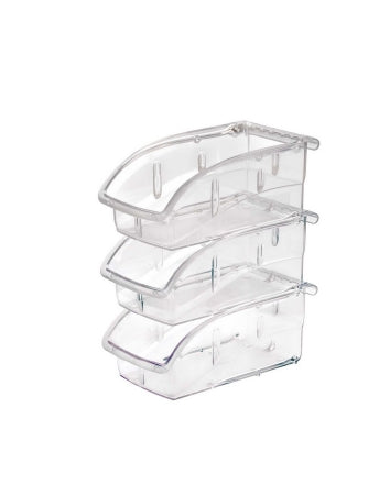 Market Lab Inc MarketLab Storage Bin Clear Polycarbonate 3-1/4 X 4-1/8 X 5-3/8 Inch - 7990