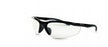 Florida Medical Sales Elite Safety Series Rimless Wrap Safety Glasses Anti-Fog Coating Clear Tint Polycarbonate Lens Black Frame Over Ear One Size Fits Most - VSL008PS