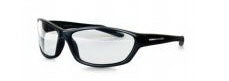 Florida Medical Sales Elite Safety Series Wrap Safety Glasses Wraparound Anti-Fog Coating Clear Tint Polycarbonate Lens Black Frame Over Ear One Size Fits Most - VSL007-01PS