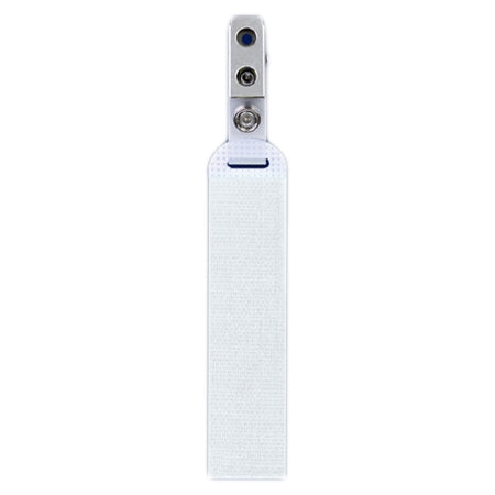 NeoGrip - Tubing and Cable Holder 25 X 115mm, White, Hook and Loop Fabric, Mylar, Stainless Steel, With ST Clip - N603
