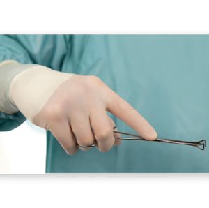 Molnlycke Biogel PI Micro Surgical Glove Size 7.5 Sterile Polyisoprene Standard Cuff Length Micro-Textured Straw Not Chemo Approved - 48575