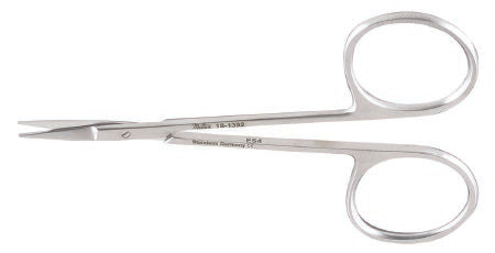Miltex Miltex Iris Scissors 4-1/2 Inch Length OR Grade Stainless Steel (German) NonSterile Finger Ring Handle Straight Blade Sharp/Sharp - 5-304