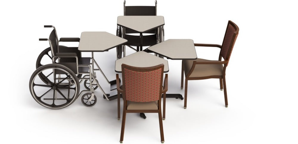 4 - person wheelchair accessible table