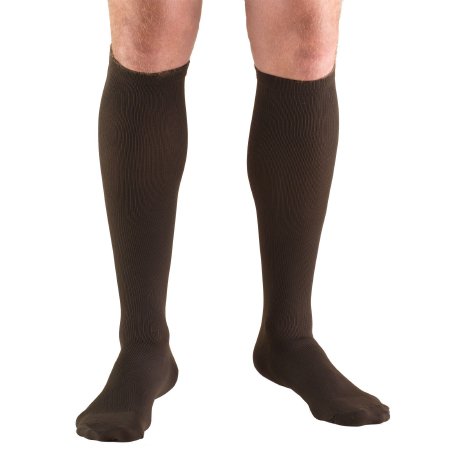 Truform - Compression Socks Knee High Large Brown Closed Toe - 1943-BN-L
