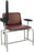 Winco Extra Wide Blood Drawing Chair with Drawer Single Pivot Armrest Gray - 2574-07