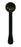Bernell/Vision Training Products - Eye Occluder 6-3/4 Inch Handheld Style Cupped Black Vinyl - BC1201B