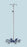 Blickman - IV Stand 4-Hook 6 Legs with 3 Inch Roller Blade Caster, 25-1/4 Inch Base Diameter, Powder Coated Carbon Steel Base - 0541370400