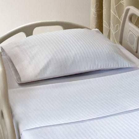 Standard Textile Savannah Stripe Pillowcase Standard White Reusable - 16716900