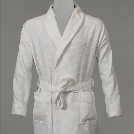 Standard Textile Patient Robe Unisex One Size Fits Most White Reusable - 97871500